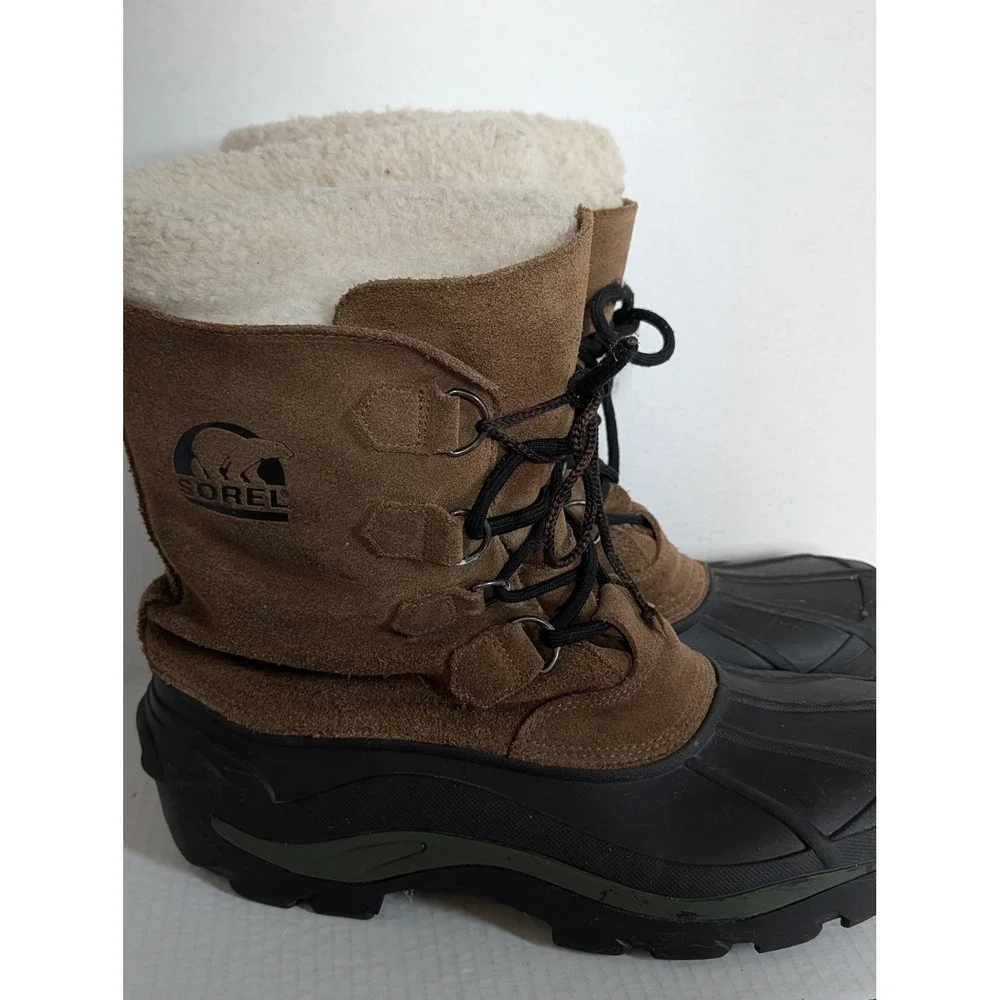 SOREL Chilanko Men's Size 12 Brown Suede Insulated Winter Snow Boots
